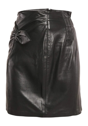 Nanushka Pre-Owned faux-leather mini skirt - Black