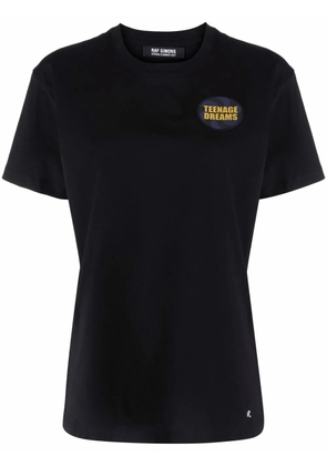 Raf Simons patch-detail cotton T-Shirt - Black