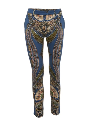 Etro Pre-Owned paisley-print trousers - Blue