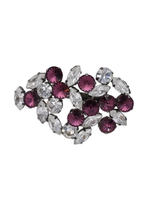 Krizia Pre-Owned gemstone adorned brooch - Silver