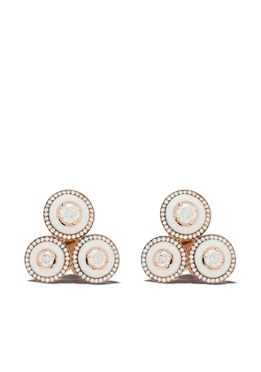 Selim Mouzannar 18kt rose gold diamond Mina earrings - Metallic