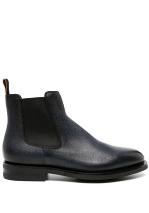 Santoni leather chelsea boots - Blue