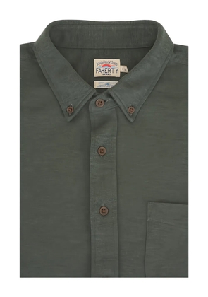 FAHERTY Coastline button-down shirt - Green