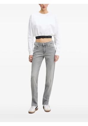 Karl Lagerfeld Jeans waistband sweatshirt - White