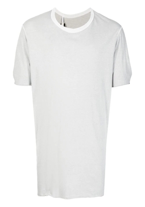 Boris Bidjan Saberi round-neck cotton T-shirt - Grey