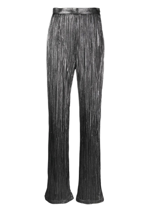 STYLAND pleated satin straight trousers - Grey