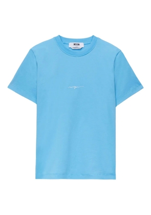 MSGM logo-detail T-shirt - Blue