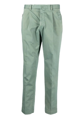 Dell'oglio pleat-detail tapered-leg chinos - Green