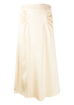 BOSS Vaniki satin-weave skirt - Yellow