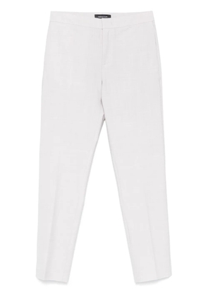 Fabiana Filippi crystal-embellished tailored trousers - Grey