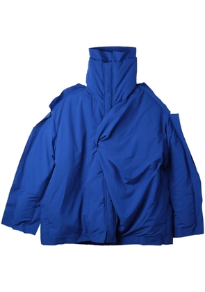 Bianca Saunders Outline short puffer jacket - Blue