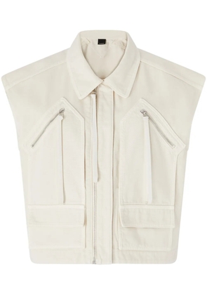 PINKO cropped jacket - White