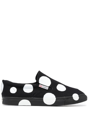 10 CORSO COMO x Superga dot-print slip-on sneakers - Black