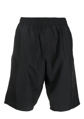 Balmain logo-print swim shorts - Black