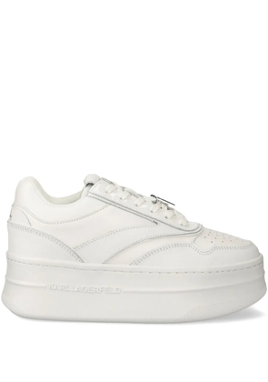 Karl Lagerfeld leather sneakers - White