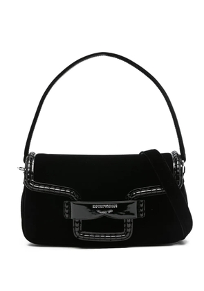 Emporio Armani logo-detailing shoulder bag - Black