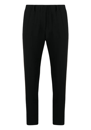 Blanca Vita side-strip slim trousers - Black