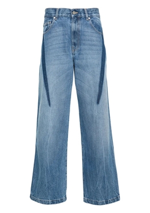 Dion Lee Slouchy Darted wide-leg jeans - Blue