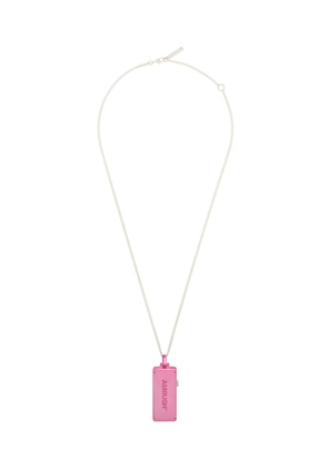 AMBUSH USB sterling silver necklace - Pink