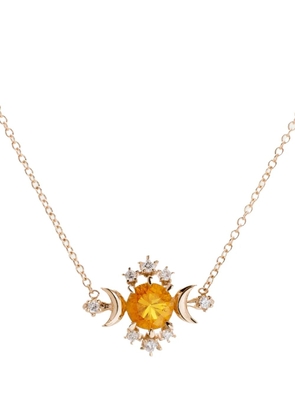 SOFIA ZAKIA 14kt yellow gold Wondering Star sapphire necklace