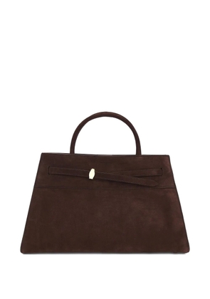 Veronica Beard large Dash bsuede satchel bag - Brown