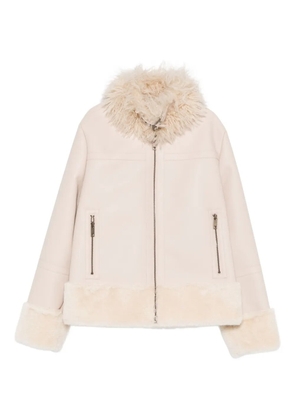 TWINSET trimmed zip-front jacket - Neutrals