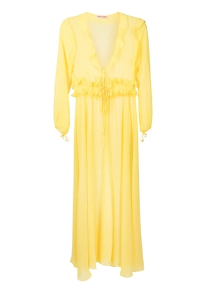 Olympiah ruffled maxi beach dress - Neutrals