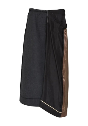 Maison Margiela asymmetrical panelled skirt - Grey