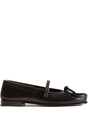 Hereu Roses strap-detail loafers - Black