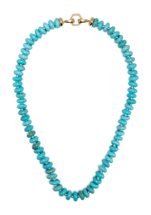 Harwell Godfrey 18kt yellow gold turquoise necklace - Blue