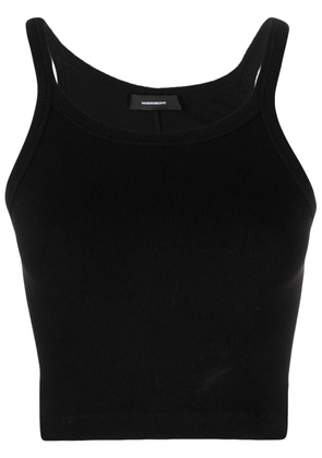 WARDROBE.NYC scoop-neck cropped top - Black