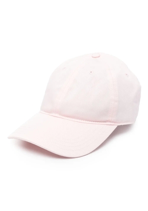 Lacoste appliqué-logo twill cap - Pink