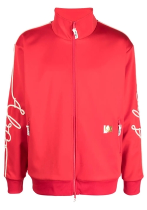 Advisory Board Crystals logo-embroidered zip-up jacket