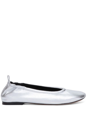 3.1 Phillip Lim ID metallic-finish ballerina shoes - Silver