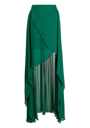 Elie Saab high-low fly away skirt - Green