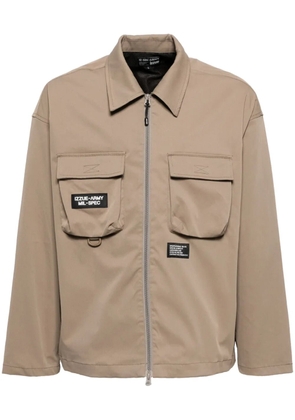izzue zip-up jacket - Brown