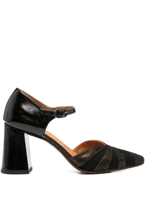 Chie Mihara 51mm panelled-leather pumps - Black
