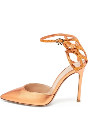 Gianvito Rossi 100mm Fleur pumps - Orange