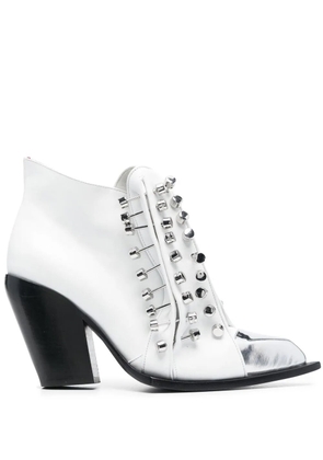 HARDOT studded cowboy boots - White