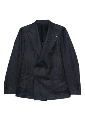 Tagliatore double-breasted wool blazer - Blue