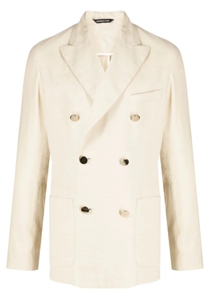 Tonello long-sleeved double-breasted blazer - Neutrals