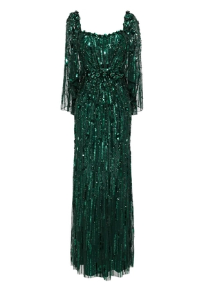 Jenny Packham Brightstar sequin-embellished gown - Green