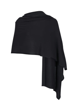 Kinross Cashmere sparkly scarf - Black