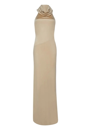 RTA hooded jersey maxi dress - Neutrals