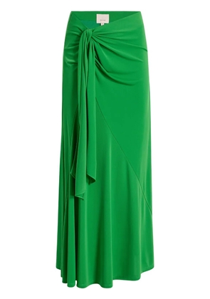 Cinq A Sept Sheila knotted long skirt - Green