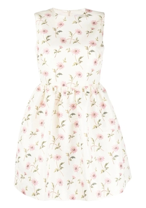 Valentino Garavani Pre-Owned 2000s floral-print dress - Neutrals