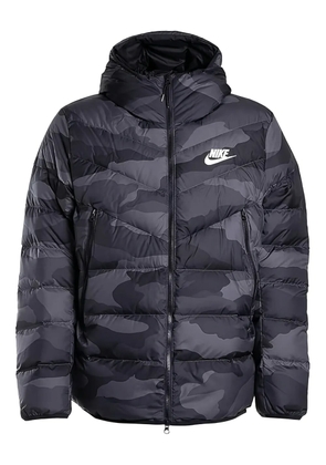 Nike down-fill camouflage puffer jacket - Black