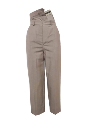 Fendi Pre-Owned folded-waist trousers - Neutrals