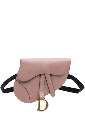 Christian Dior Pre-Owned 2019 Grained Calfskin Saddle belt bag - Pink