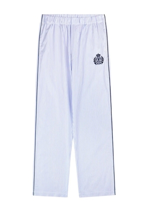 Sporty & Rich stripe embroidered pyjama - Blue